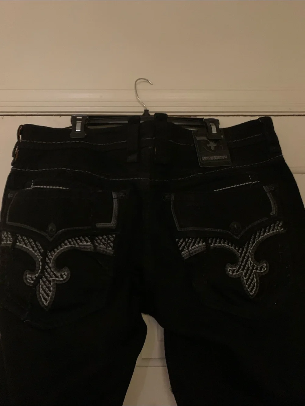 Rock Revival Black Men’s Jean Shorts